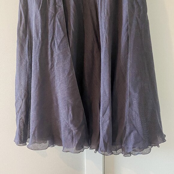 CHANEL Vintage 90s Mohair Wool Blend Maxi Skirt Size EU40/US8 Dark Fairy Grunge - Picture 4 of 15